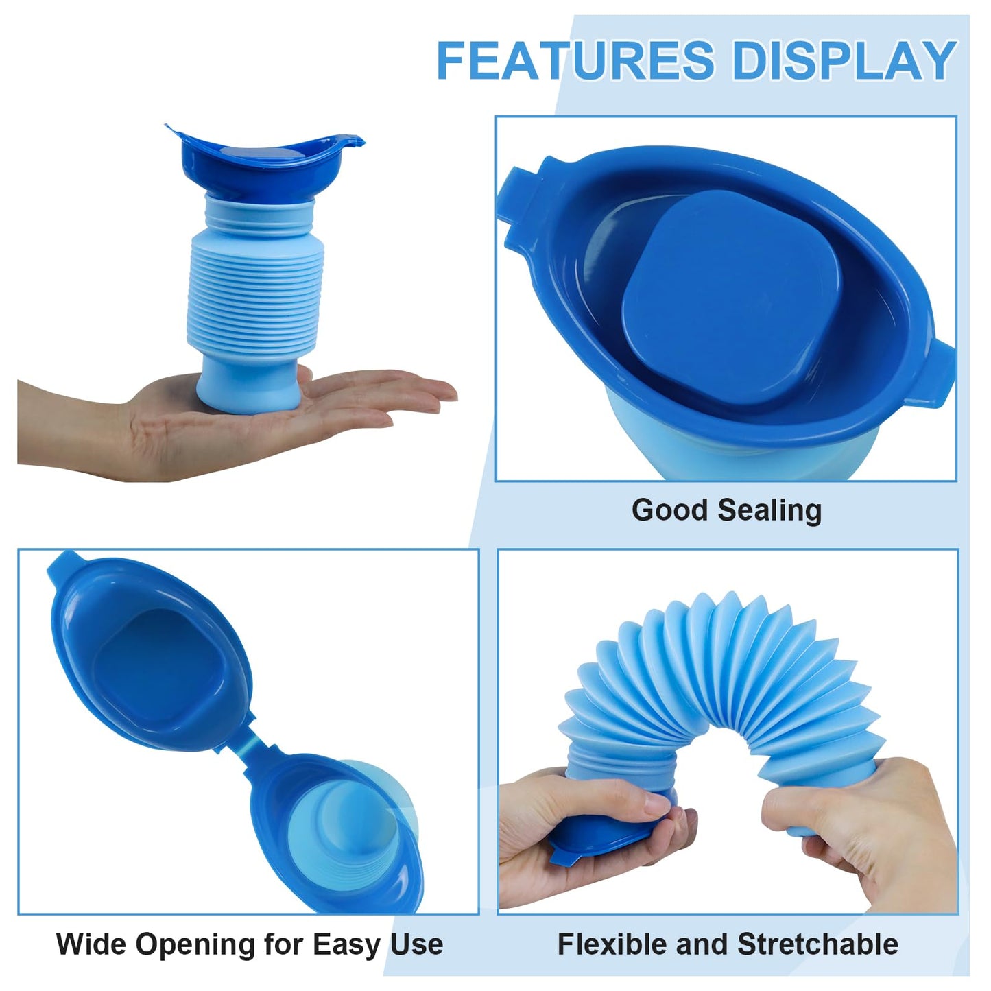Expandable Portable Emergency Urinal & Female Urination Device Set