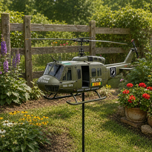 ⚡️Fathers' Day 49% OFF 🎖️-Vietnam Veteran UH-1 Helicopter Wind Spinner- ✈️Buy 2 Free Shipping Today!