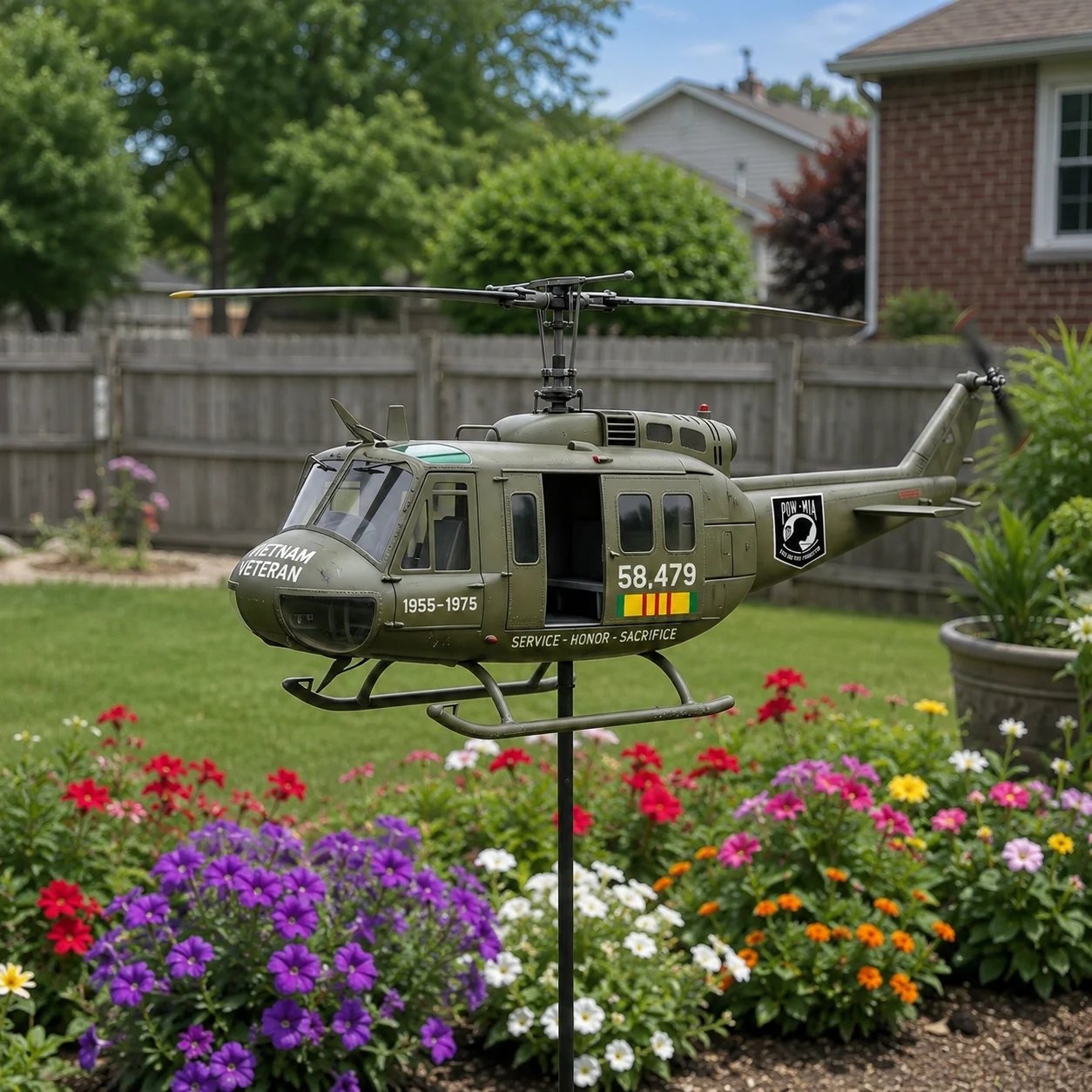 ⚡️Fathers' Day 49% OFF 🎖️-Vietnam Veteran UH-1 Helicopter Wind Spinner- ✈️Buy 2 Free Shipping Today!