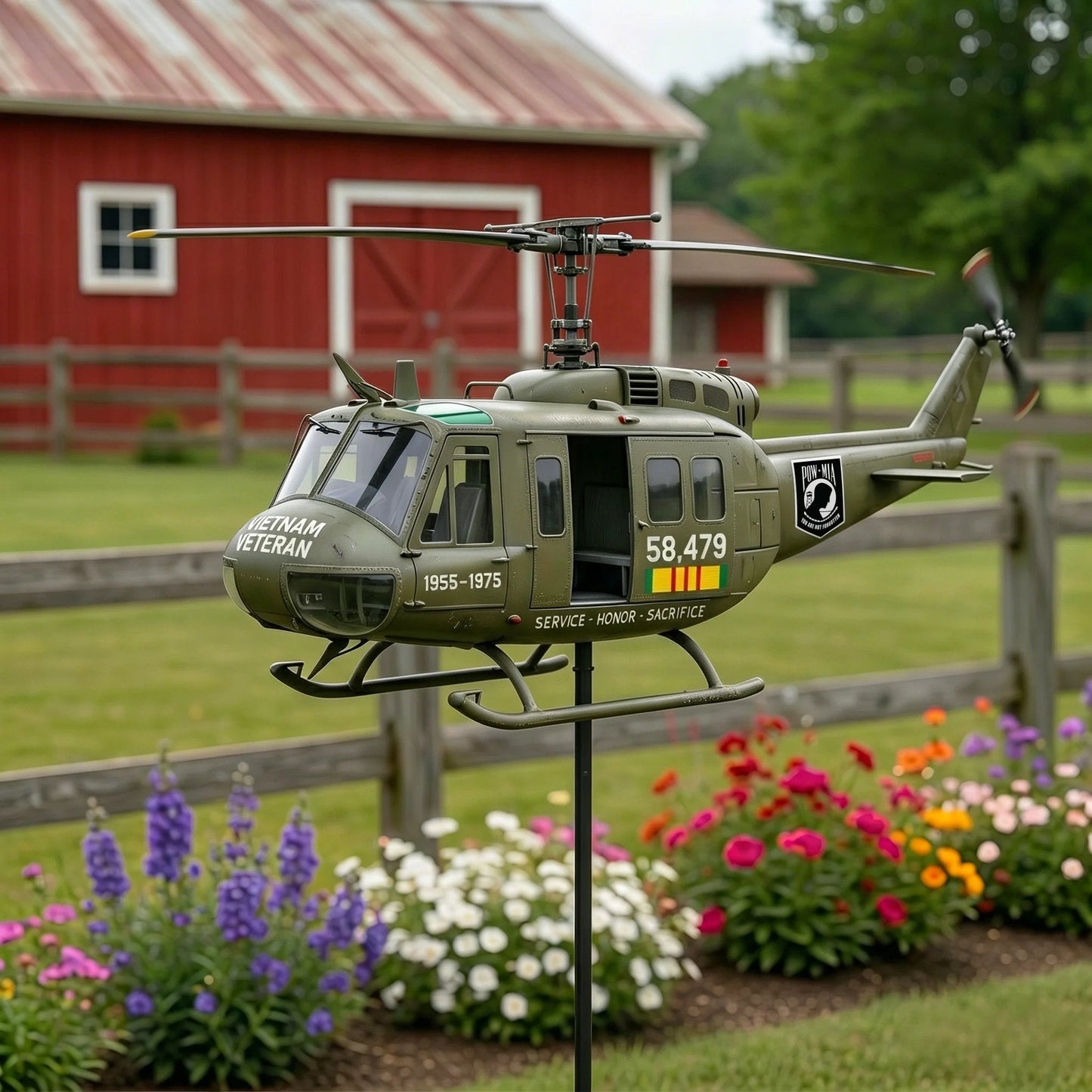 ⚡️Fathers' Day 49% OFF 🎖️-Vietnam Veteran UH-1 Helicopter Wind Spinner- ✈️Buy 2 Free Shipping Today!