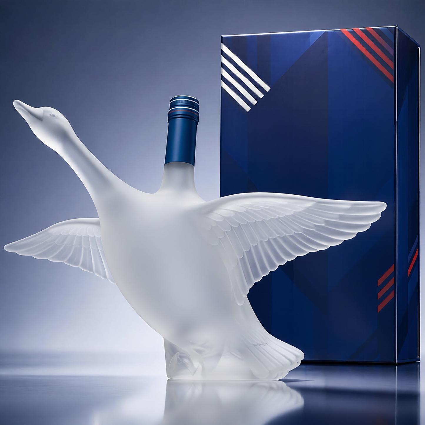 Grey Goose 30th Anniversary 3D Sculpted Vodka Bottle