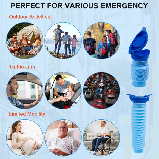 Expandable Portable Emergency Urinal & Female Urination Device Set