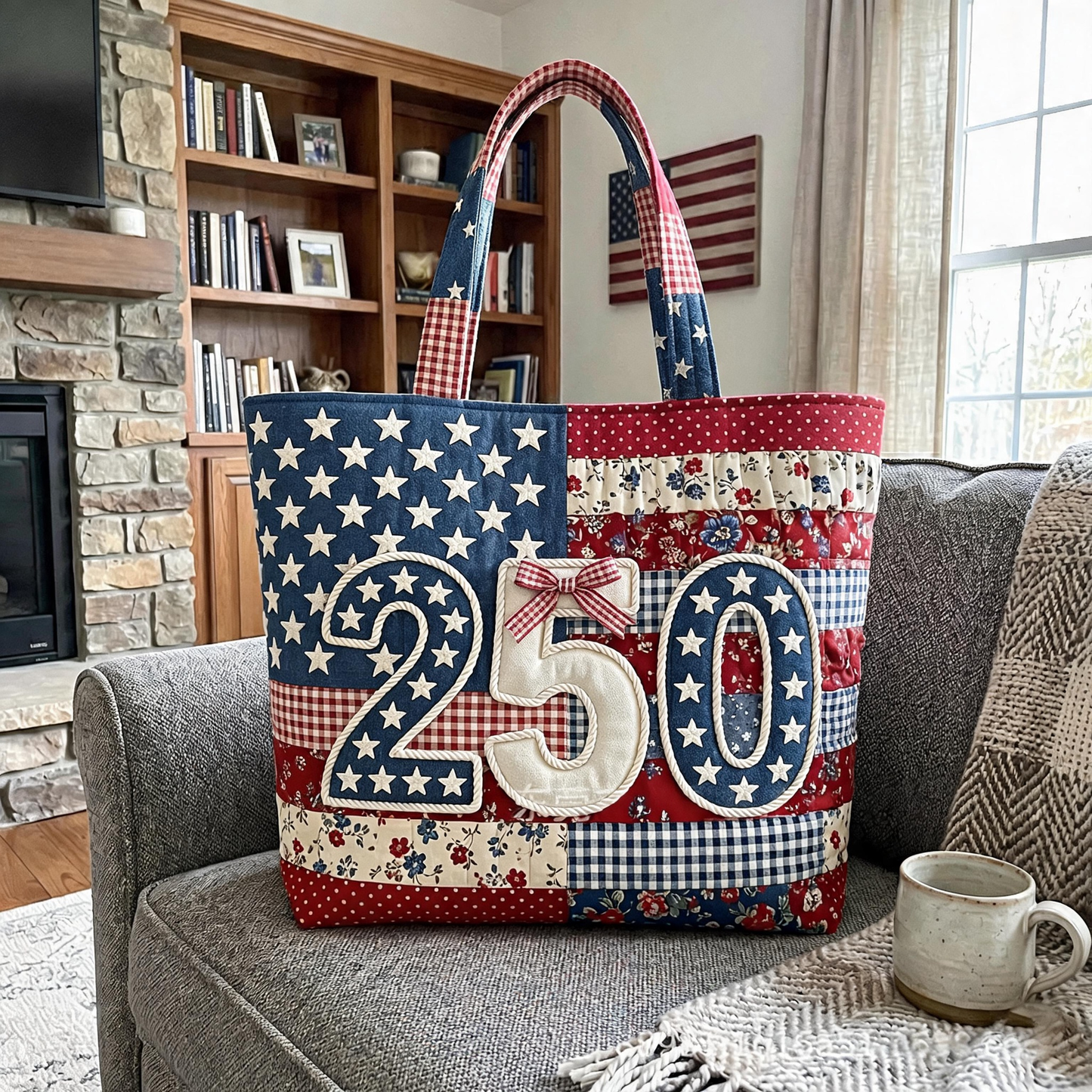 Handmade-Inspired Patriotic Tote Bags for America’s 250th Celebration 🇺🇸
